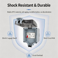 Boîtier de protection étanche pour disjoncteur mural extérieur, protection contre les fuites, pour borne de recharge de véhicules électriques (VE) nouvelle énergie
