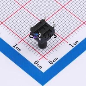 UK-B02123-G9.5-160 Tactile Switch DIP-4P,6.2x6.2mm Switch 1.6N 6.15mm 6.15mm 9.5mm - Product Image 2