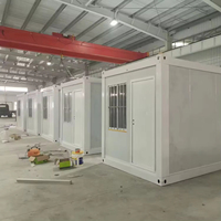 Maison conteneur pliable en forme de Z, maison préfabriquée modulaire à pliage rapide pour hébergement d'urgence et abri de réfugés