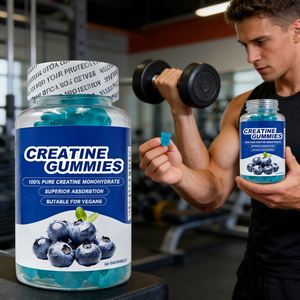 Gummies à la <span class=keywords><strong>créatine</strong></span> et pré-entraînement, poudre de magnésium, mélatonine, <span class=keywords><strong>créatine</strong></span> Creapure, gummies à la pectine, fabricant d'ours en gélatine, test tiers - Product Image 1