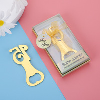 Ouvre-bouteilles dorés pour 15e anniversaire, cadeaux de fête d'anniversaire, souvenirs de mariage, décorations de cadeaux