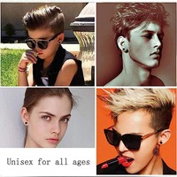 12 paires 6mm 8mm Non Piercing Clip sur Boucles d'oreilles Oreille Stud Set Hommes Hip Hop Zircon Magnétique Hoop En Acier Inoxydable Croix Boucles D'oreilles