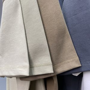 เสื้อยืดผู้ชายแบบเรียบสีพื้นสำหรับฤดูร้อน หนัก 385 กรัม แขนสั้น ไซส์ใหญ่พิเศษ ของแท้  แบบถัก ไซส์ใหญ่พิเศษ ของแท้ - Product Image 4