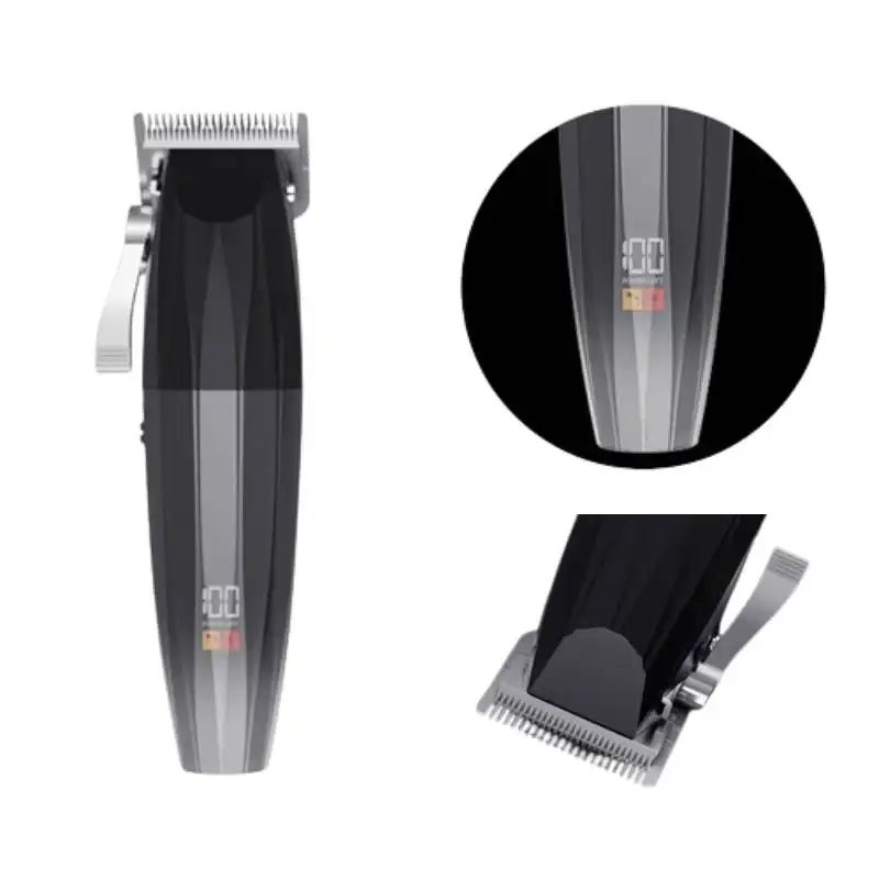 KooFex şarj edilebilir akülü hızlı hız 7200 RPM şarj edilebilir saç kesim berber makinesi profesyonel saç kesme erkekler kullanımı