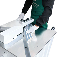Table de travail mobile de petite taille 75*75CM avec cadre en PS/bois pour machine à découper les cadres photo