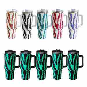 40Oz the Travel <b>Mug</b> Rhinestone Bling Studded Glow in Dark Wholesale Bulk - Product Image 3