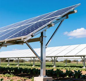 Sistema de Montaje <span class=keywords><strong>Solar</strong></span> Bifacial Vertical, Estructura de Acero Galvanizado en Caliente para Agricultura Fotovoltaica y Áreas de Alto <span class=keywords><strong>Albedo</strong></span> - Product Image 1