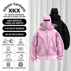 Sweat à capuche en molleton français avec fermeture éclair, poche avant, pour l'entraînement, en coton robuste, motif <span class=keywords><strong>graphique</strong></span>, 500 460 g/m², pour homme, avec cagoule intégrée personnalisée - Product Image 1