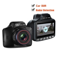 Telecamera per Auto 2 in 1 S8 con Rilevatore Radar Anti-Laser Versione Russa e Inglese