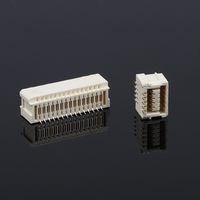 Fil de prise latérale à fente unique pour embarquer le connecteur SMT Prise horizontale à double rangée espacement de 1.0mm pour application PCB