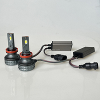 Systèmes d'éclairage automobile, phares LED pour voiture C5 12V 3 tubes en cuivre 6000K 120W, ampoule LED pour voiture H11 H8 H9