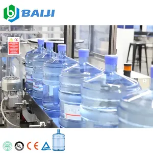 5 gallon bottle drinking pure water 20L barrel blowing washing filling capping labeling packing machine line