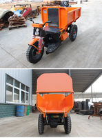 Nouveau camion à benne basculante agricole électrique à trois roues avec grande trémie pour adultes pour usine de fabrication