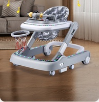 Jouets pliants pour marcher, trotteur pour bébé, trotteur d'apprentissage pour passer de la position assise à la position debout, trotteur multifonctionnel pour bébé, trotteur à pousser pour enfants