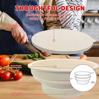 Bol en silicone à chauffage rapide et température réglable pour la fermentation de la farine à pizza, avec logo couleur personnalisé, outils de pâtisserie