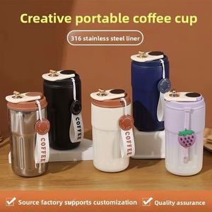 Custom Logo Stainless Steel Coffee <b>Mug</b> Vacuum <b>Insulated</b> Travel Cup Premium Corporate Gift for Clients Employees - Product Image 2