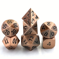 Nouvel ensemble de dés métalliques polyédriques 2026, grand format, pour RPG, avec étui, plateau, tour et sac de rangement, pour jeu de rôle D&D (Kit de démarrage)
