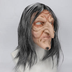 Masker Wajah dewasa lateks menakutkan, masker wajah dewasa, lateks menyeramkan, kepala mulut terbuka, rahang bergerak menakutkan - Product Image 4