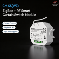 Module d'interrupteur intelligent pour rideaux Zigbee et RF 100-240VAC 1CH*2A CM-SS(WZ) (application Tuya)
