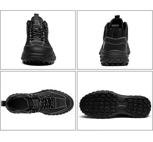 Chaussures de sécurité unisexes à lacets, résistantes aux perforations, antidérapantes, confortables, épaisses, résistantes à l'usure, respirantes, avec embout composite - Product Image 3