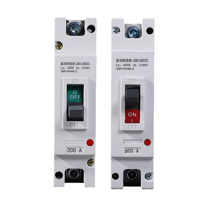 1P Molded Case DC Circuit Breaker DC12v-500v 125A 160A 200A 250A 300A 400A 500A 600A High Power Circuit Short Circuit Protector