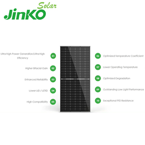 Module photovoltaïque monocristallin <span class=keywords><strong>Jinko</strong></span> N-Type entièrement noir avec double vitrage 450w 455w 460w 465w 470w 475w Panneau solaire - Product Image 4