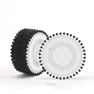 Alfileres de acolchado para manualidades, decoraciones de costura, cabeza de perla redonda colorida, confección - Product Image 2