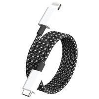 Original 2M MFi-Zertifiziertes USB-C zu Lightning Regenbogen Nylon-Geflochtenes Typ-C zu USB-L Schnelllade-Datenkabel für iPhone iPad