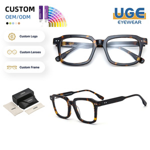Lunettes de vue à monture en acétate résistantes aux rayures, monture optique polyvalente pour les affaires - Product Image 1