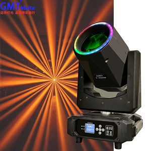 ไฟหัวเคลื่อนที่แบบลำแสง 300W ควบคุมด้วย DMX512 มาตรฐาน IP33 Ra95 CRI ตัวเรือนอลูมิเนียมอัลลอย สำหรับงานดีเจ ปาร์ตี้ เวที ร้านคาราโอเกะ - Product Image 1