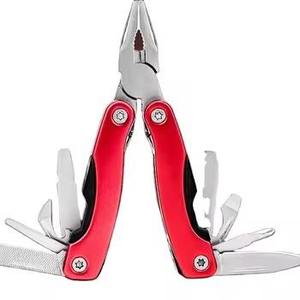11-in-1 Stainless Steel Folding Utility Pocket <b>Pliers</b> Multitool with Carrying Pouch for Cutting Industrial Use OEM Customizable - Product Image 5