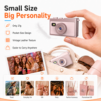 Mini caméra numérique rotative Sprite DC50S 5MP CMOS en forme de bouton, jouet gyroscope portable 1080P 2K avec partage Android