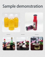 Machine de remplissage semi-automatique à 4 têtes pour bouteilles en plastique, boissons, aliments, huile, lait, eau, jus, liquides, moteur haute capacité