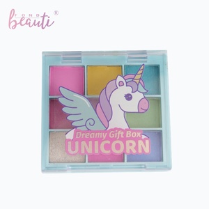 Ensemble de maquillage pour enfants licorne fantastique, poudre pour le visage, fard à paupières et masque de sommeil en peluche pour filles, non toxique, sans paraben - Product Image 5