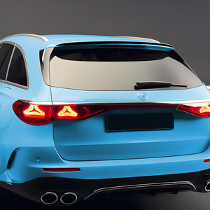 Mercedes-Benz E-Class Estate Rear Spoiler Piano Black Carbon Fiber Texture ABS Wing Shaped Trunk Lid Modification - Product Image 2