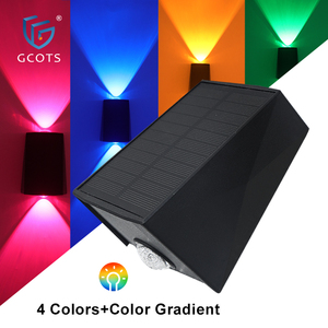 Lámpara de Pared Exterior Impermeable GCOTS, Lámpara de Pared LED Solar Luminosa para Jardín, Valla, Pared Exterior - Product Image 5