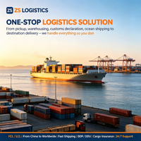 Transitaire maritime rentable ZS LOGISTICS Chine-Canada, service DDP porte-à-porte, LCL + transport routier, assurance pour marchandises diverses