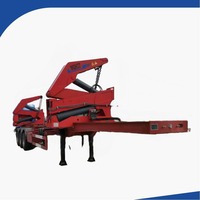 Nouveau conteneur de chargement et de déchargement latéral coulissant semi-remorque avec grue de levage à vendre