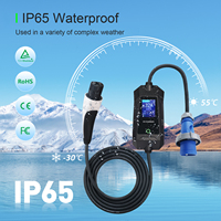 Cargador Portátil para Vehículos Eléctricos de 7kW 11kW CA 32A Tipo 2 con Cable de 5m, Corriente Ajustable, EVSE para Suministro al por Mayor OEM