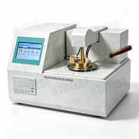 Testeur de point d'éclair à coupelle fermée entièrement automatique, normes ASTM D93 et ISO 2719, écran tactile 8 pouces, modes d'allumage doubles