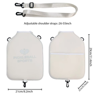 Sac de rangement léger en néoprène pour raquette de paddle à une épaule avec crochet pour joueurs de tennis de table et de pickleball (toutes saisons)