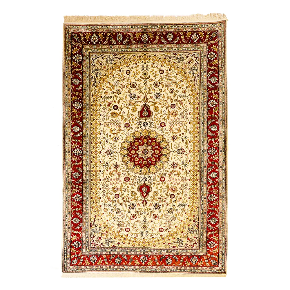 Yuxiang 5 X8ft handgemachte Perser teppich Seiden teppich Türkische Teppiche Online