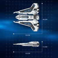 Ensemble de modèles de vaisseaux spatiaux Starfighter Movie Star Revenge 33918, 2948 pièces, blocs de construction de collection, cadeaux