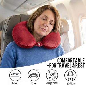 Almohada de Viaje de Espuma con Soporte Cervical en Forma de U para Automóvil, Portátil, Extraíble y Personalizable, Precio de Fábrica, para Avión - Product Image 4