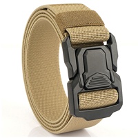 Ceinture YWHCHI multifonctionnelle en nylon, ceinture en toile épaisse à double couche, boucle en alliage d'aluminium, ceinture tactique personnalisée