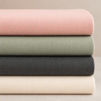 Tela Ecológica Elástica de Poliéster 100D Antiestática, Teñida Lisa, de Punto, Cepillada por un Lado, de Peso Medio, para Leggings de Yoga para Niñas