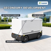 Robot de livraison autonome robuste de 1000 kg – Véhicule robotisé pour la logistique intérieure et extérieure et la livraison du dernier kilomètre