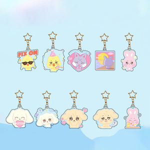 Llavero Colgante de Acrílico Transparente con Diseño de Anime Personalizado Estilo Q, Impresión UV, para Regalo de Aniversario o Souvenir - Product Image 1