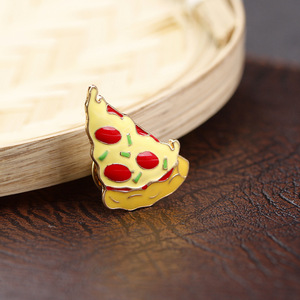 Pins Esmaltados de Hambúrguer, Pizza, Frango, Bebidas, Café, Pipoca, Batata Frita e Cachorro-Quente - Product Image 1