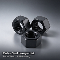 Mur Baut Hex Kustom OEM Grade12 Baja Karbon Lapisan Oksida Hitam Kekuatan Tinggi untuk Struktur Baja